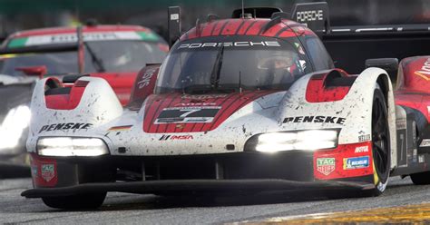 porsche penske leads rolex 24 at daytona.|Rolex 24 daytona.